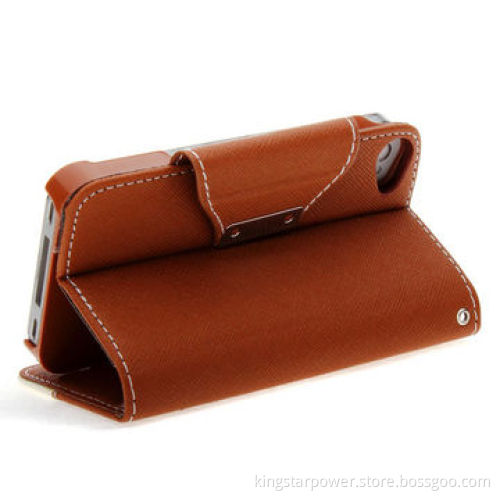 PU Leather Case for iPhone 4, 4S, 4G and 4GS, Made of PC and PU